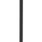 Z-Lite Laurent 599PHB-519P-BK 1-Light Black Aluminum Clear Seedy Glass Shade Outdoor Post Mounted Fixture
