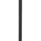 Z-Lite Laurent 599PHB-519P-BK 1-Light Black Aluminum Clear Seedy Glass Shade Outdoor Post Mounted Fixture