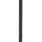 Z-Lite Laurent 599PHB-519P-BK 1-Light Black Aluminum Clear Seedy Glass Shade Outdoor Post Mounted Fixture