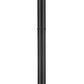 Z-Lite Laurent 599PHB-567P-BK 1-Light Black Aluminum Clear Seedy Glass Shade Outdoor Post Mounted Fixture