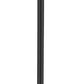 Z-Lite Laurent 599PHM-519P-BK 1-Light Black Aluminum Clear Seedy Glass Shade Outdoor Post Mounted Fixture
