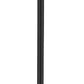Z-Lite Laurent 599PHM-519P-BK 1-Light Black Aluminum Clear Seedy Glass Shade Outdoor Post Mounted Fixture
