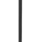 Z-Lite Laurent 599PHM-519P-BK 1-Light Black Aluminum Clear Seedy Glass Shade Outdoor Post Mounted Fixture