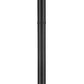 Z-Lite Laurent 599PHM-567P-BK 1-Light Black Aluminum Clear Seedy Glass Shade Outdoor Post Mounted Fixture