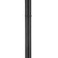 Z-Lite Laurent 599PHM-567P-BK 1-Light Black Aluminum Clear Seedy Glass Shade Outdoor Post Mounted Fixture