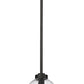 Z-Lite Laurent 8" 1-Light Black Aluminum Outdoor Pendant Light With Clear Seedy Glass Shade