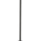 Z-Lite Laurent 8" 1-Light Black Aluminum Outdoor Pendant Light With Clear Seedy Glass Shade