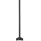 Z-Lite Laurent 8" 1-Light Black Aluminum Outdoor Pendant Light With Opal Glass Shade