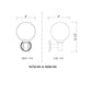 Z-Lite Laurent 8" 1-Light Black Aluminum Outdoor Wall Sconce With Clear Seedy Glass Shade