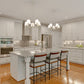 Z-Lite Leila 26" 5-Light Brushed Nickel Steel and White Linen Fabric Shade Chandelier