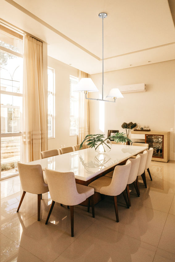 Z-Lite Leila 62" 2-Light Brushed Nickel Steel and White Linen Fabric Shade Chandelier