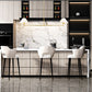 Z-Lite Leila 62" 2-Light Luxe Gold Steel and White Linen Fabric Shade Chandelier