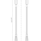 Z-Lite Leland 10" 1-Light LED Sand Black and Sand Blast Glass Shade Outdoor Post Mounted Fixture