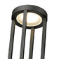 Z-Lite Leland 10" W x 118" H 1-Light LED Sand Black Outdoor Post Mounted Fixture