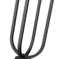 Z-Lite Leland 23" H 1-Light LED-Integrated Sand Black Aluminum Frame Sand Blast Glass Shade Outdoor Pier-Mounted Fixture