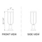 Z-Lite Leland 23" H 1-Light LED-Integrated Sand Black Aluminum Frame Sand Blast Glass Shade Outdoor Pier-Mounted Fixture