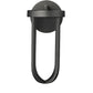 Z-Lite Leland 6" 1-Light LED Sand Black and Sand Blast Glass Shade Outdoor Wall Light