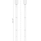Z-Lite Leland 7" W x 113" H 1-Light LED Sand Black and Sand Blast Glass Shade Outdoor Post Mounted Fixture