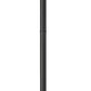 Z-Lite Leland 7" W x 113" H 1-Light LED Sand Black and Sand Blast Glass Shade Outdoor Post Mounted Fixture