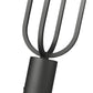 Z-Lite Leland 7" W x 21" H 1-Light LED Sand Black and Sand Blast Glass Shade Outdoor Post Mount Fixture