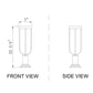 Z-Lite Leland 7" W x 23" H 1-Light LED Sand Black and Sand Blast Glass Shade Outdoor Pier Mounted Fixture