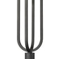 Z-Lite Leland 9" 1-Light LED Sand Black Outdoor Round Pier Mounted Fixture