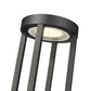 Z-Lite Leland 9" 1-Light LED Sand Black Outdoor Square Pier Mounted Fixture