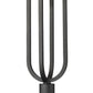 Z-Lite Leland 9" 1-Light LED Sand Black Outdoor Square Pier Mounted Fixture