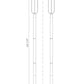 Z-Lite Leland 9" W x 143" H 1-Light LED Sand Black Outdoor Post Mounted Fixture