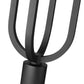 Z-Lite Leland 9" W x 26" H 1-Light LED Sand Black Outdoor Post Mount Fixture