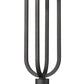 Z-Lite Leland 9" W x 26" H 1-Light LED Sand Black Outdoor Post Mount Fixture