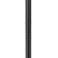 Z-Lite Leland 9" W x 92" H 1-Light LED Sand Black and Sand Blast Glass Shade Outdoor Post Mounted Fixture