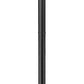 Z-Lite Leland 9" W x 92" H 1-Light LED Sand Black and Sand Blast Glass Shade Outdoor Post Mounted Fixture