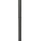 Z-Lite Leland 9" W x 92" H 1-Light LED Sand Black and Sand Blast Glass Shade Outdoor Post Mounted Fixture