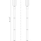 Z-Lite Leland 9" W x 92" H 1-Light LED Sand Black and Sand Blast Glass Shade Outdoor Post Mounted Fixture