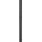 Z-Lite Leland 9" W x 92" H 1-Light LED Sand Black and Sand Blast Glass Shade Outdoor Post Mounted Fixture