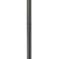 Z-Lite Leland 9" W x 92" H 1-Light LED Sand Black and Sand Blast Glass Shade Outdoor Post Mounted Fixture