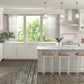 Z-Lite Lenyx Pendant 10" 1-Light Brushed Nickel Mini Pendant Light With White Fabric Shade