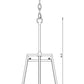 Z-Lite Lenyx Pendant 10" 1-Light Iron Ore Mini Pendant Light With White Fabric Shade