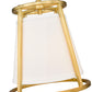 Z-Lite Lenyx Pendant 10" 1-Light Rubbed Brass Mini Pendant Light With White Fabric Shade