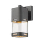 Z-Lite Lestat 4" 1-Light LED Black Outdoor Wall Sconce With Clear Glass Shade