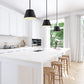 Z-Lite Lilly 12" 1-Light Matte Black Steel Pendant Light