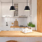 Z-Lite Lilly 12" 1-Light Matte Black Steel Pendant Light