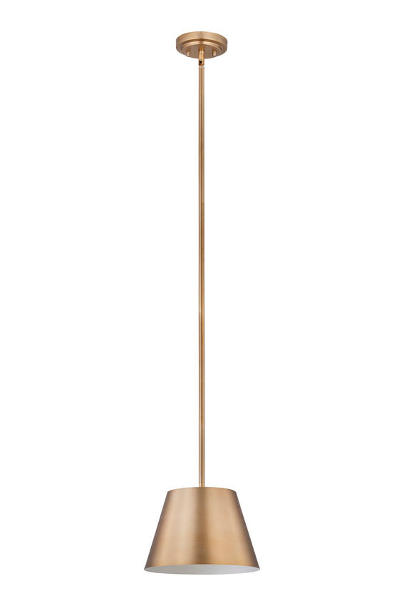 Z-Lite Lilly 12" 1-Light Modern Gold Steel Pendant Light