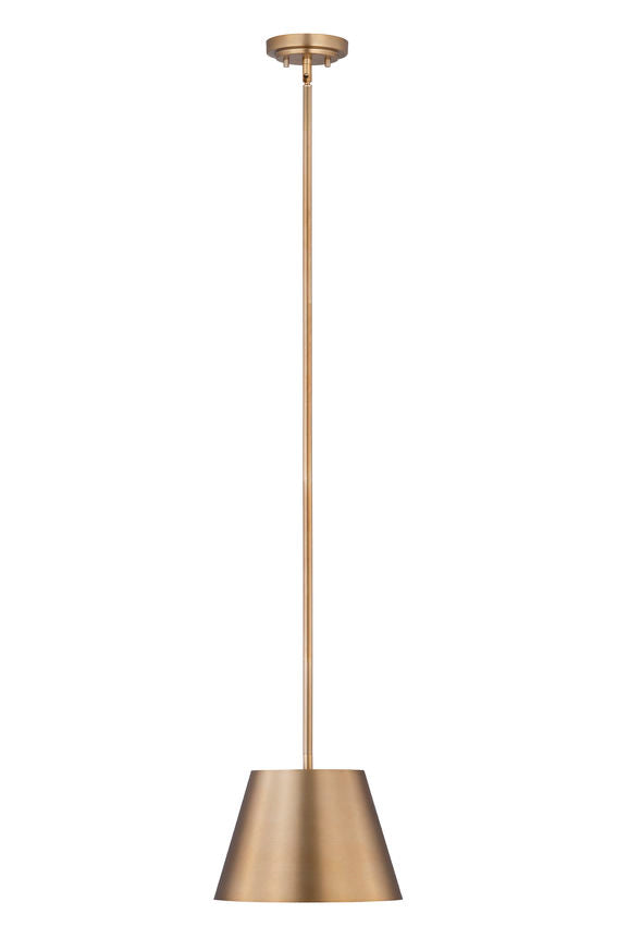 Z-Lite Lilly 12" 1-Light Modern Gold Steel Pendant Light