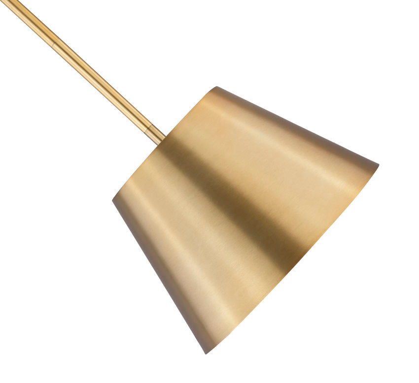 Z-Lite Lilly 12" 1-Light Rubbed Brass Steel Pendant Light