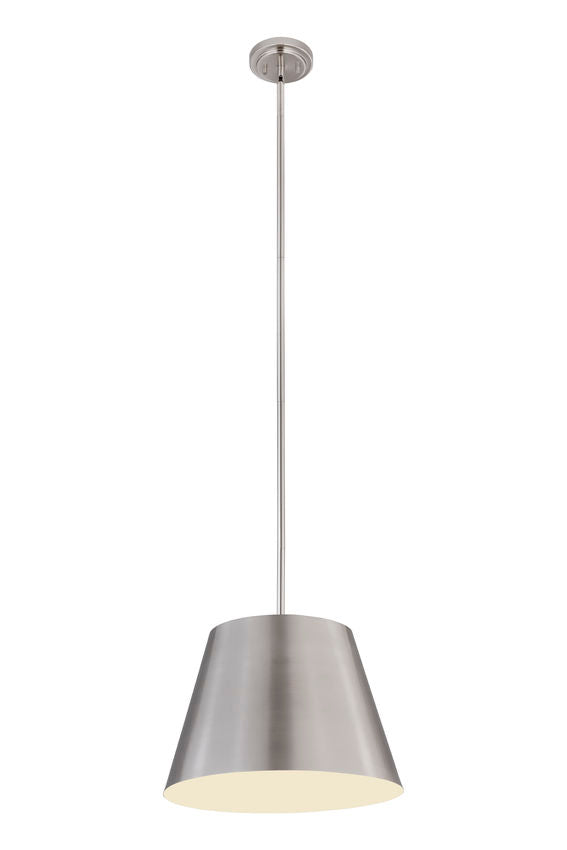 Z-Lite Lilly 18" 1-Light Brushed Nickel Steel Pendant Light