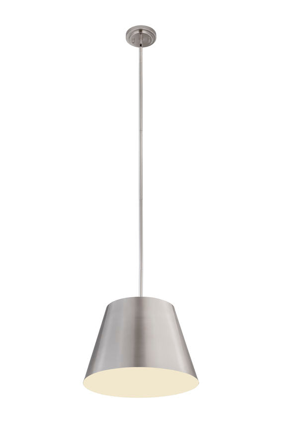 Z-Lite Lilly 18" 1-Light Brushed Nickel Steel Pendant Light