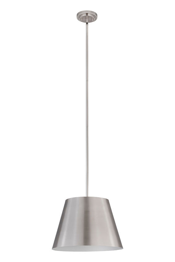Z-Lite Lilly 18" 1-Light Brushed Nickel Steel Pendant Light