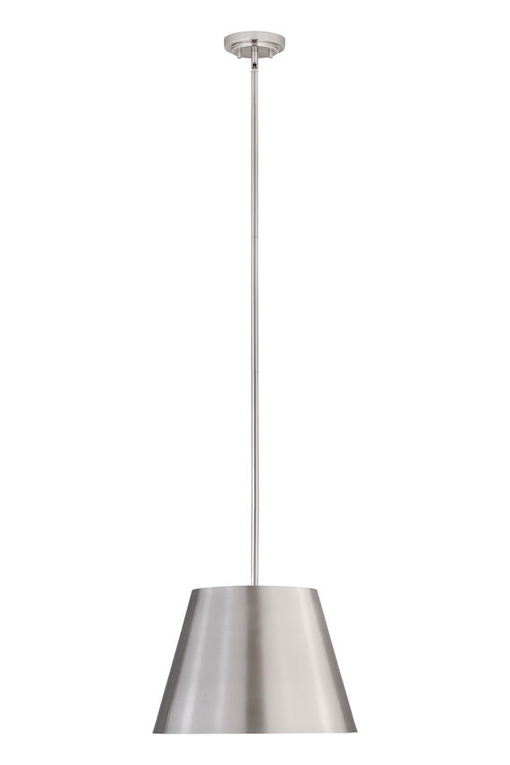 Z-Lite Lilly 18" 1-Light Brushed Nickel Steel Pendant Light